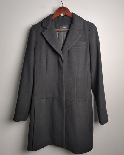 Nine West Black Woolen Coat