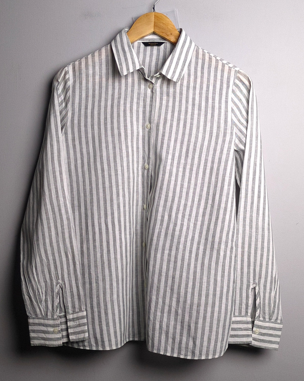 Massimo Dutti Gray Button-Down Shirt