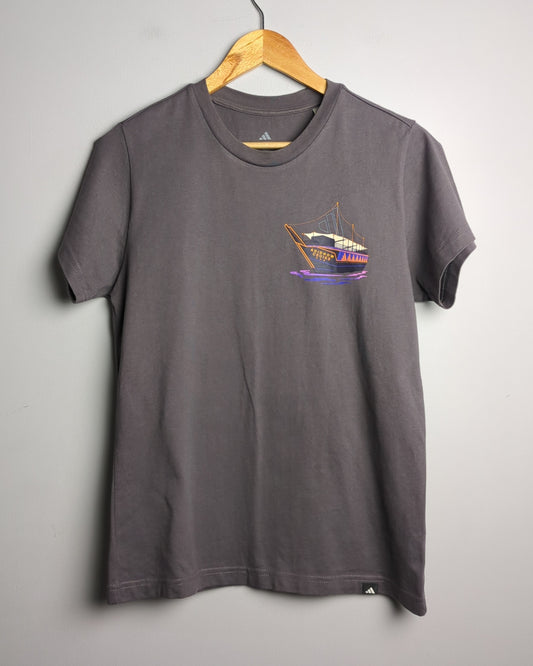 Addidas Gray Graphic T-Shirt