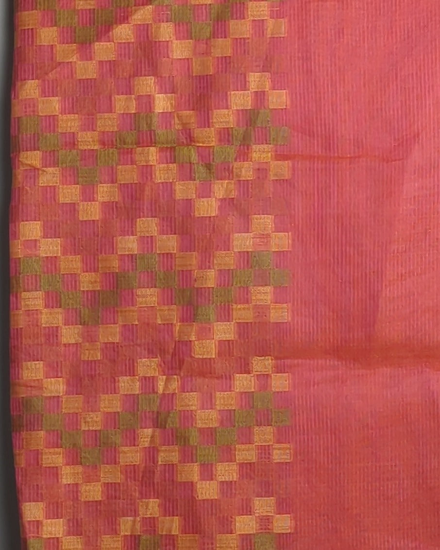 Red Woven Saaree