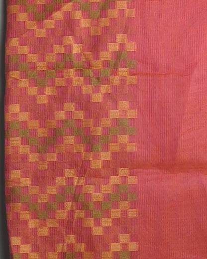 Red Woven Saaree