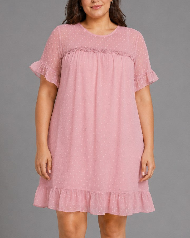 Urbanic Pink Chiffon Blouse