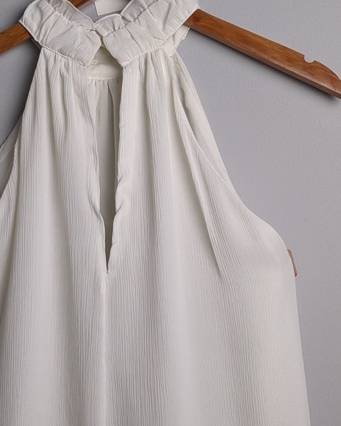 H&M White Halter Top