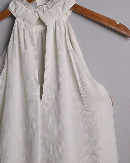 H&M White Halter Top