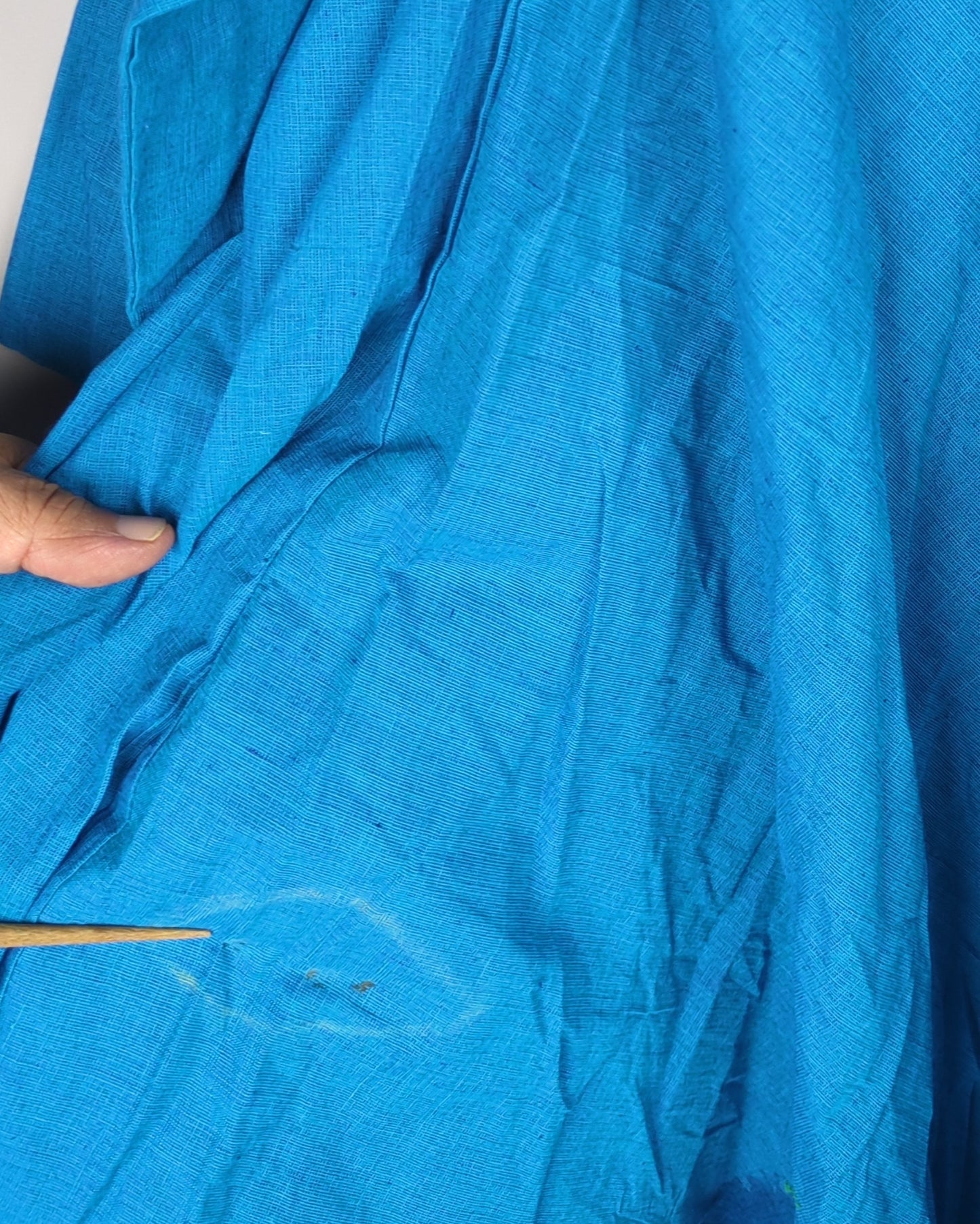 Blue Cotton Saree