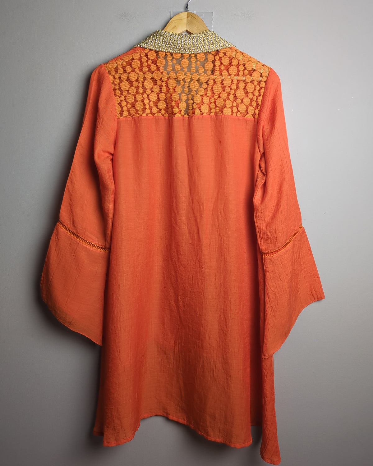 Rriso Orange Collared Tunic
