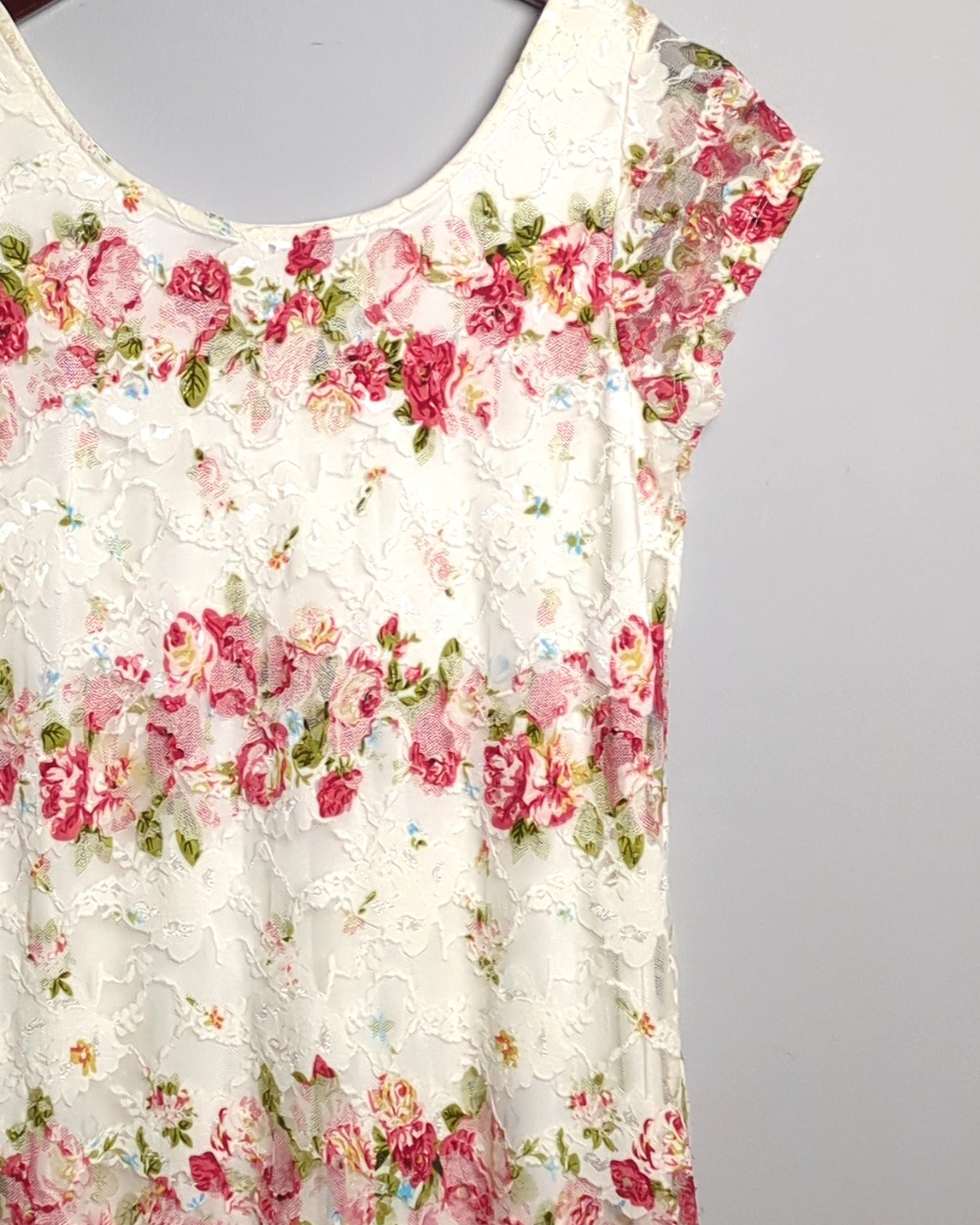 Denim Jeans & Casuals White Floral Dress