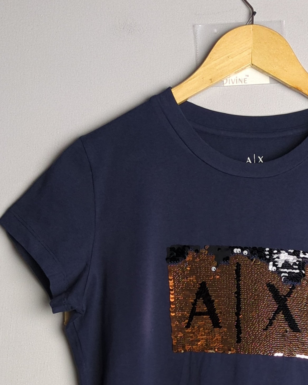 Armani Exchange Blue Graphic T-Shirt