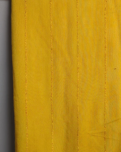 Yellow Textured Saaree