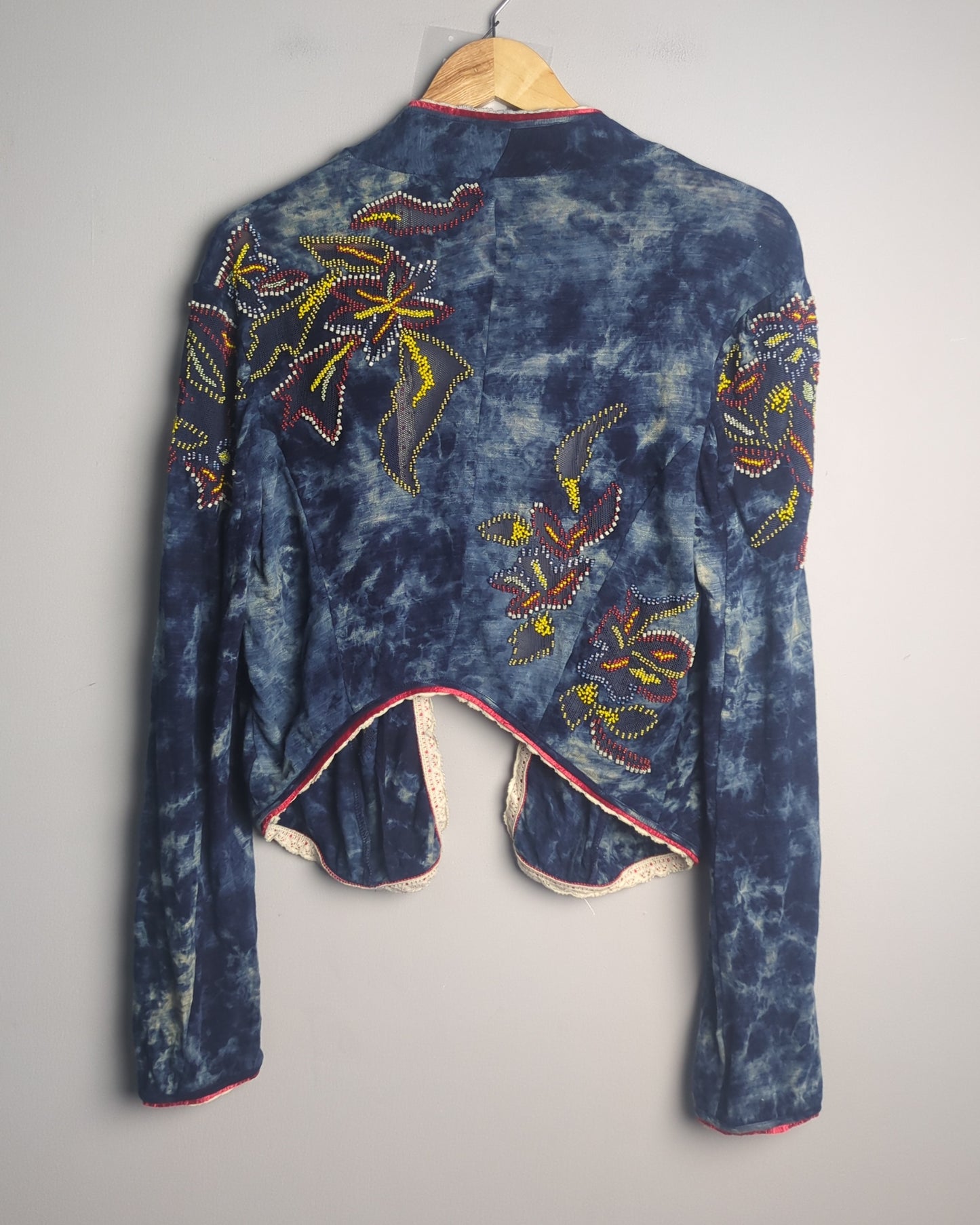 Not So Serious By Pallavi Mohan Blue Embellished Shrug