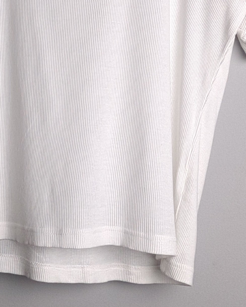 Creatures Of Heaven White Ribbed Tee - holes