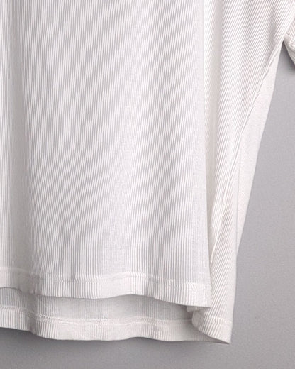 Creatures Of Heaven White Ribbed Tee - holes