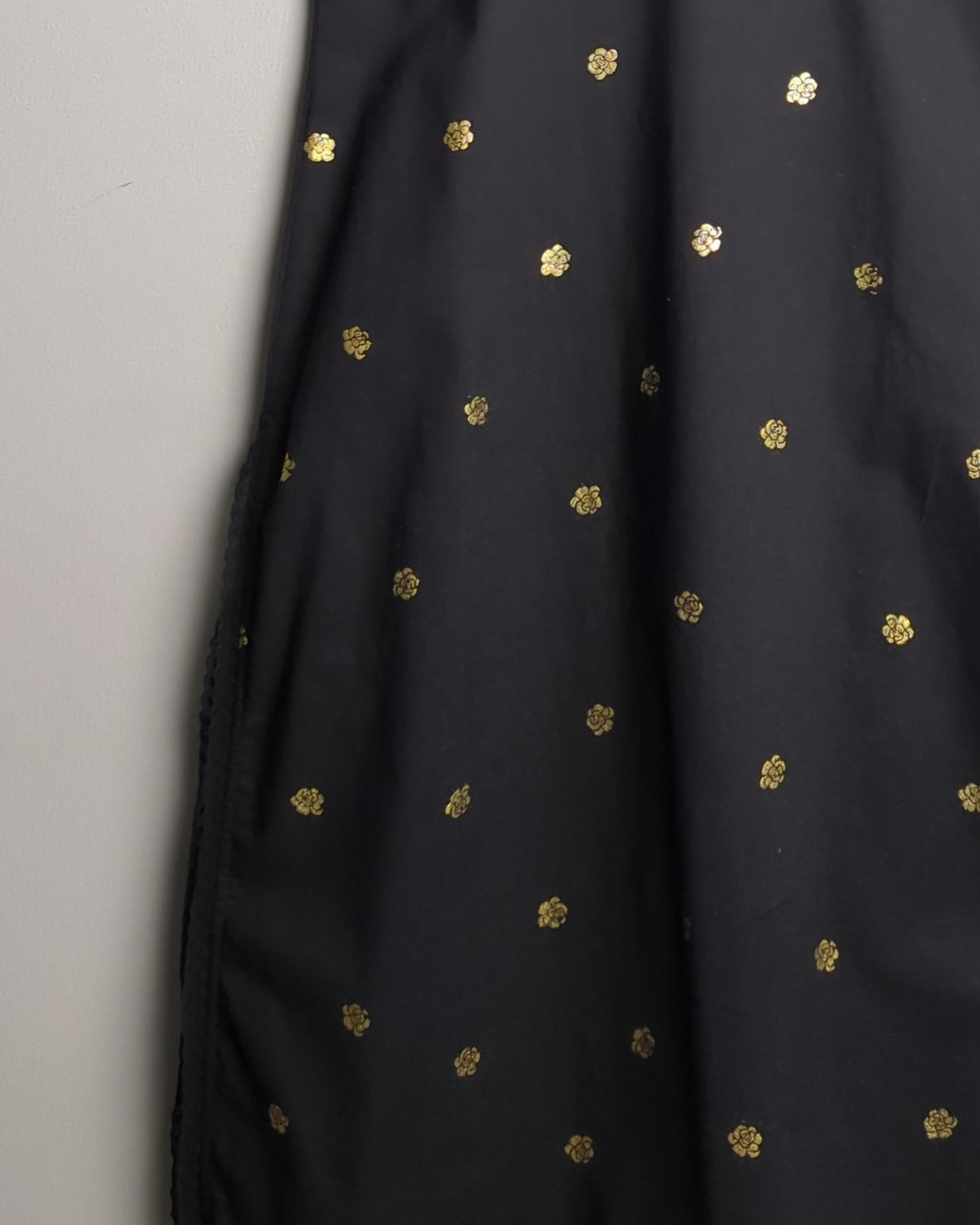 Nicobar Black Floral Dress
