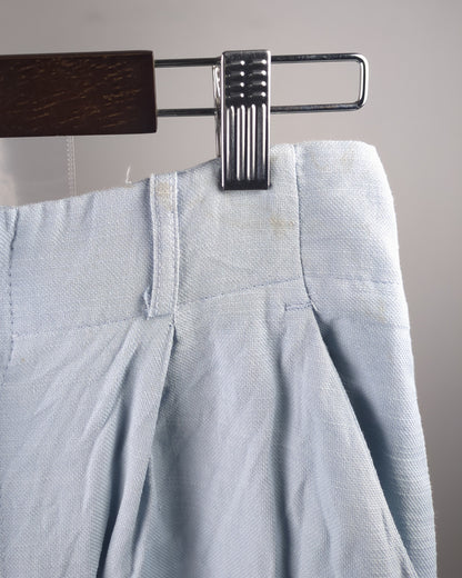 Blue Pleated Trousers