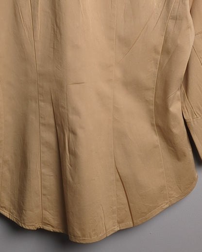 Le Chateau Beige Button-Down Shirt