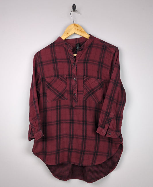 Plaid Maroon