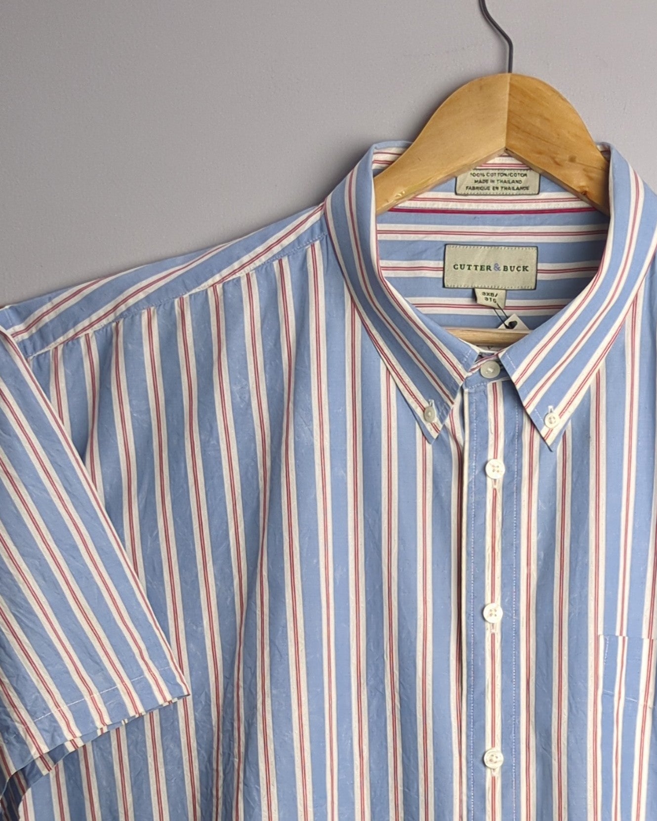 Cutter & Buck Blue Button-Down Shirt