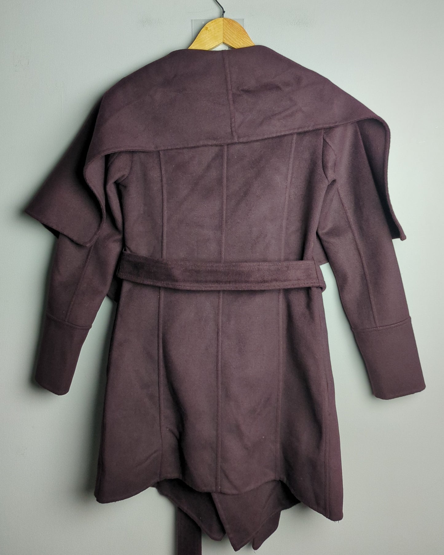 Forever New Wine Wrap Coat