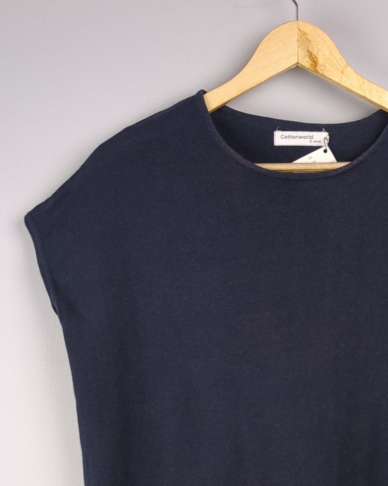 Cotton World Blue Top - Stained