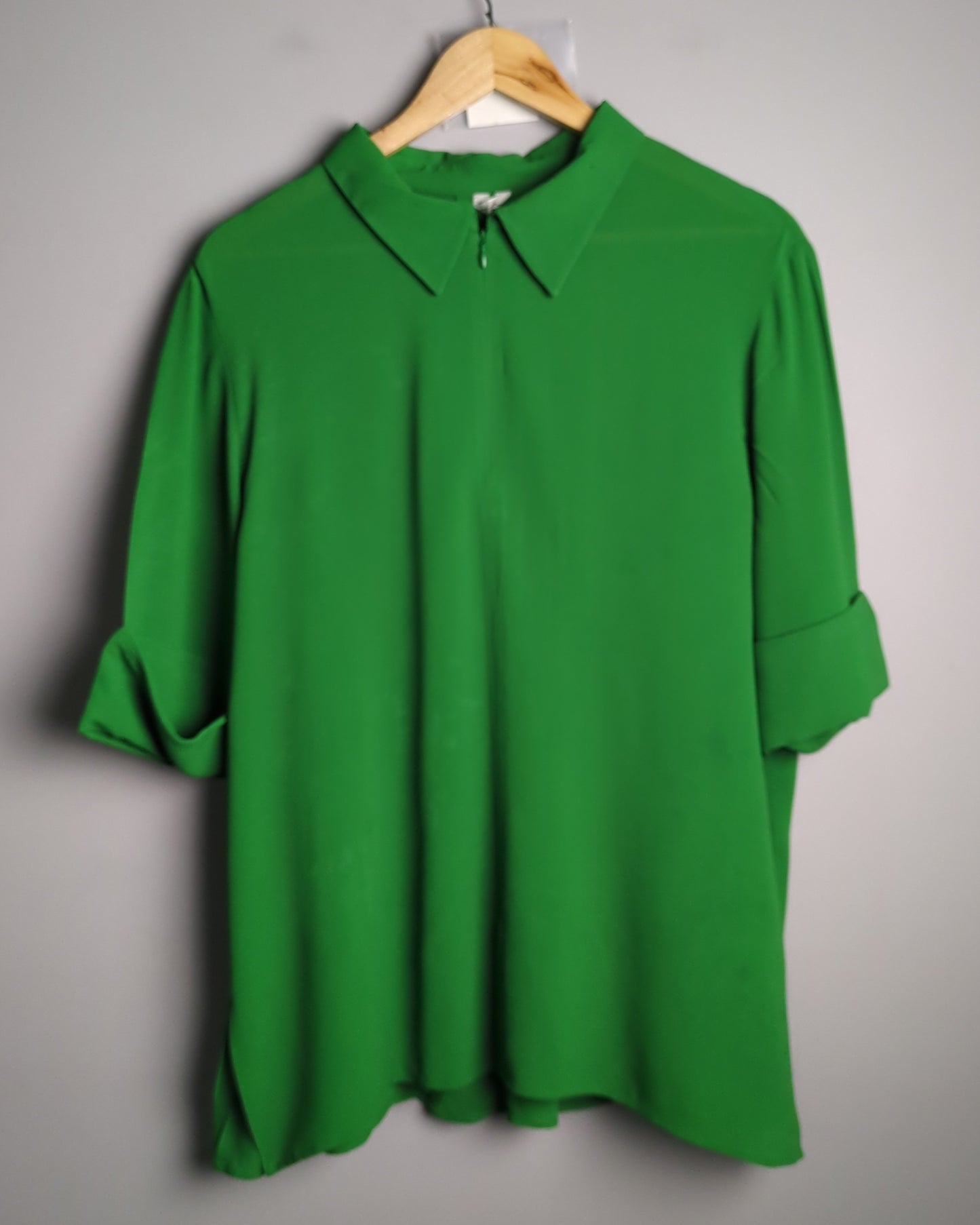 Arket Green Collared Blouse