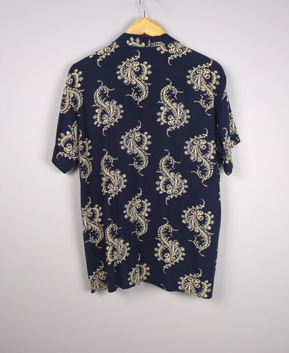 Navy Paisley