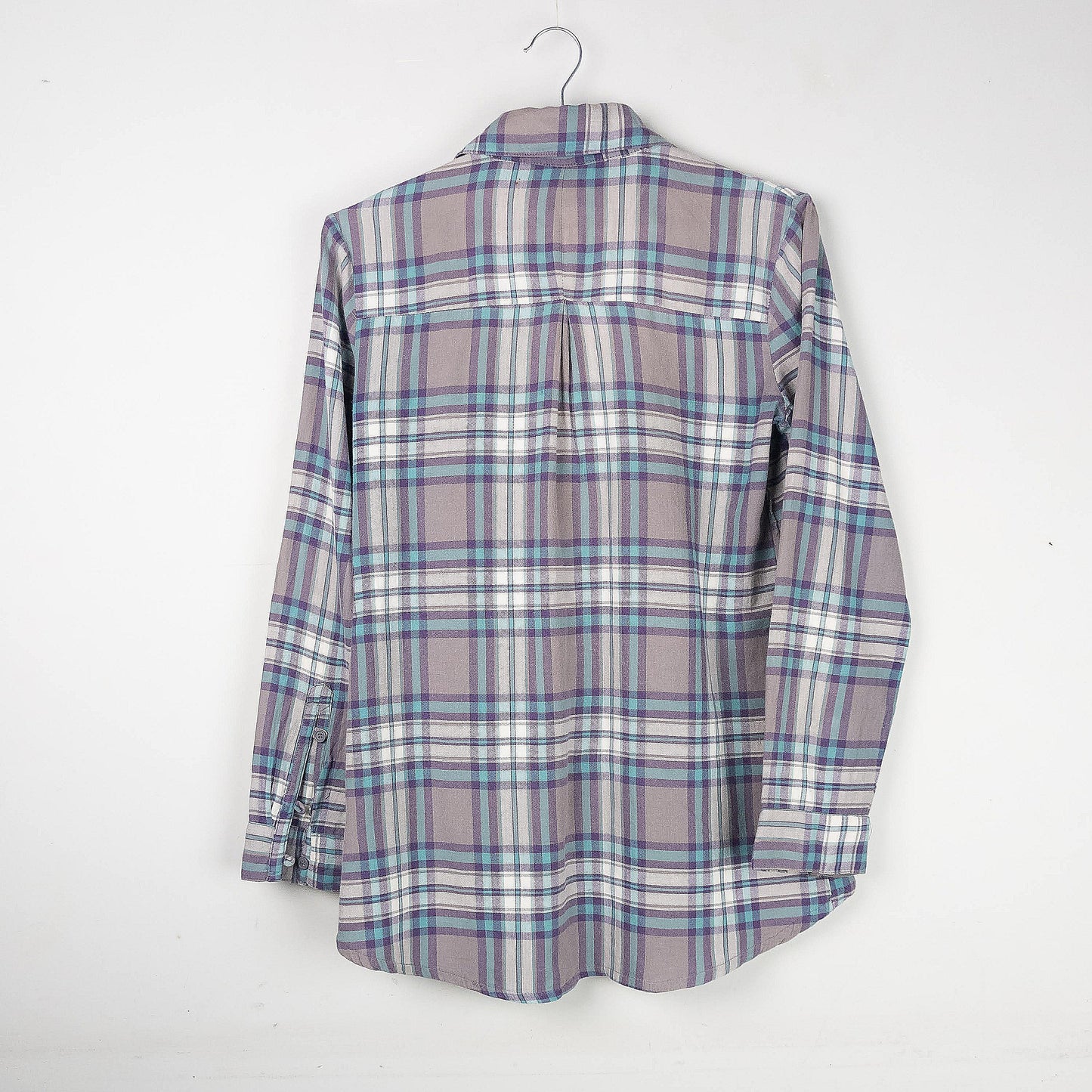 Plaid Button-Up Shirt