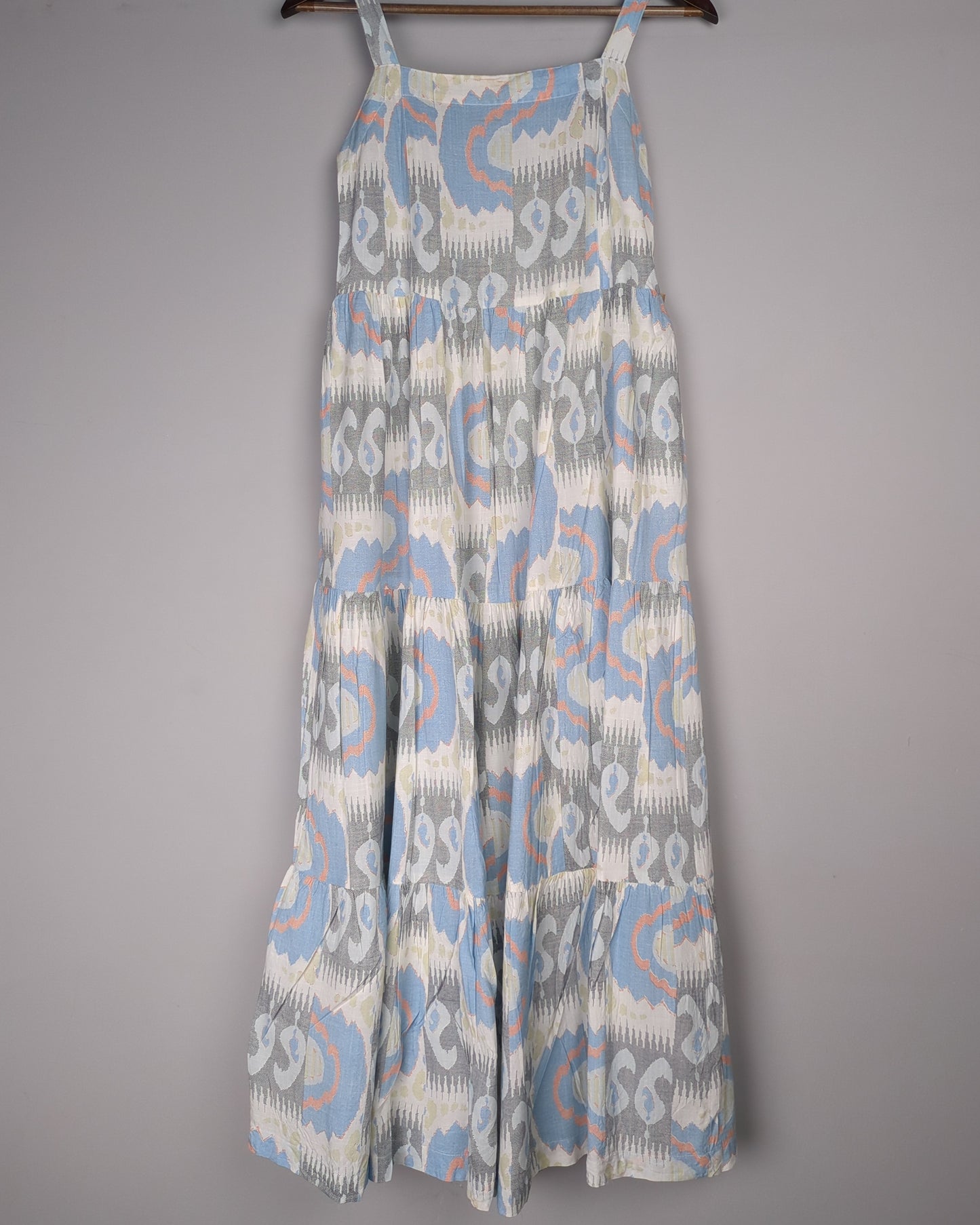 Bombay Catsey Blue Tiered Dress