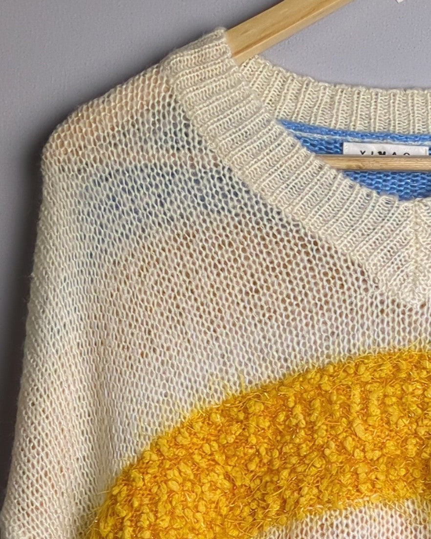 Yimao Beige Knit Sweater