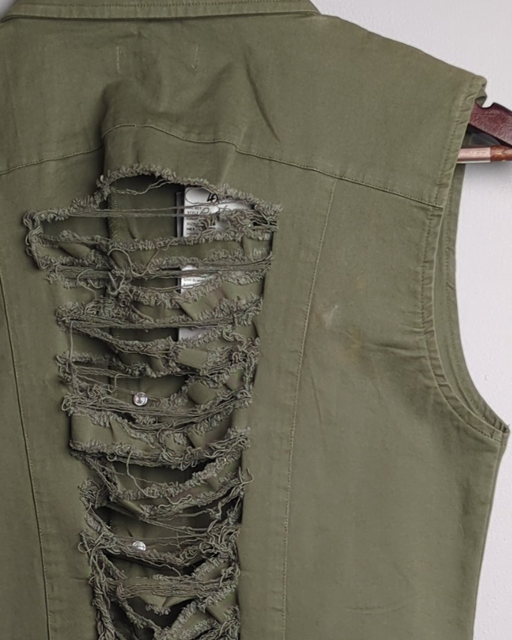 Green Denim Vest