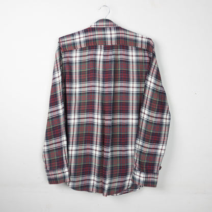 Plaid Button-Up Shirt