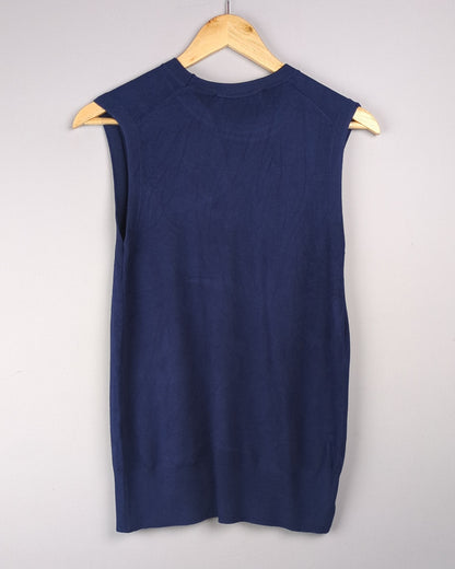 Zara Blue Knitted Vest