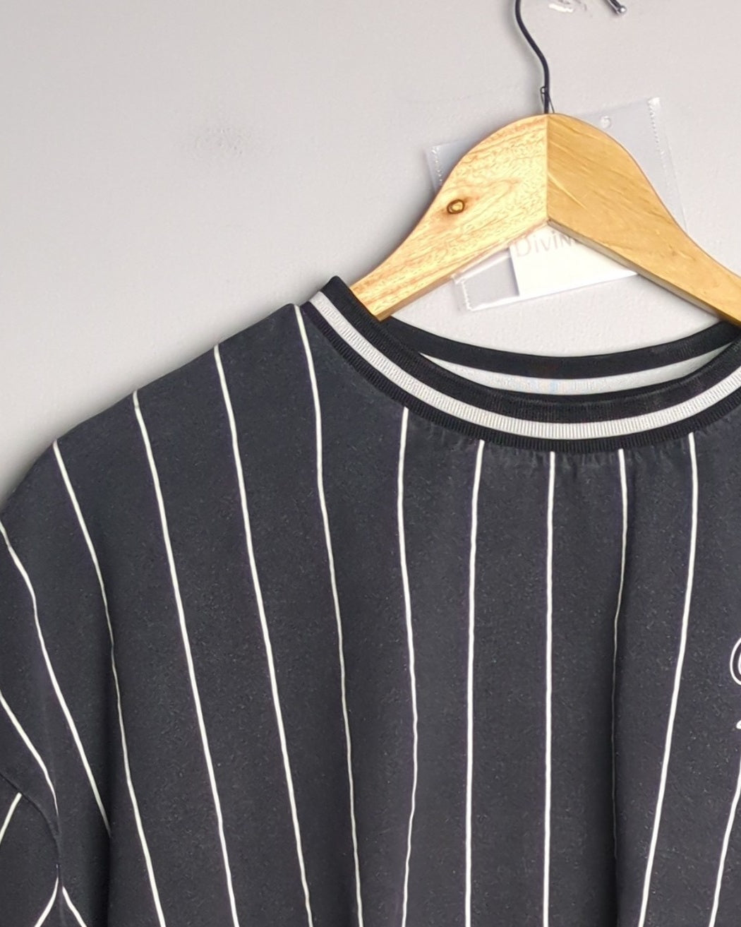 H&M Black Striped Top