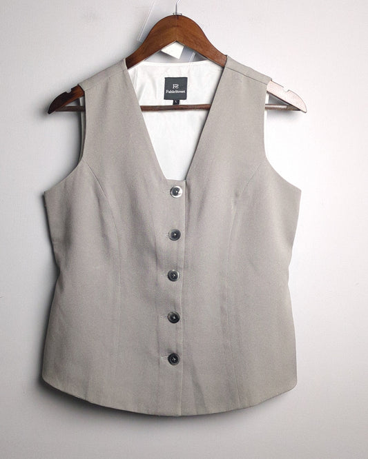 Fable Street Gray Tailored Vest