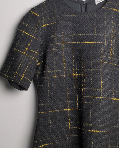 Zara Black Tweed Dress