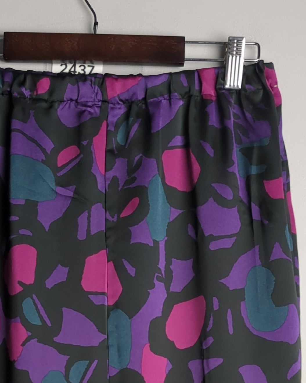 M&S Purple Printed Skirt