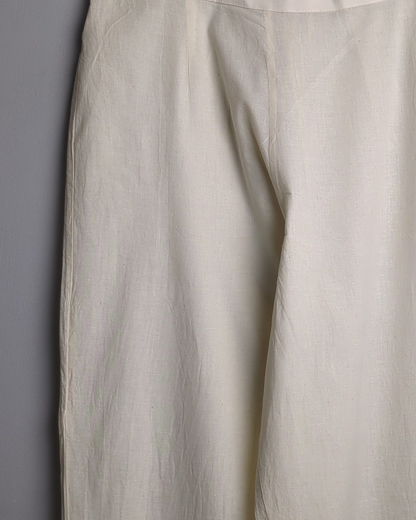 Beige Linen Trousers