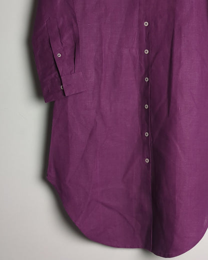 B Label Purple Linen Tunic