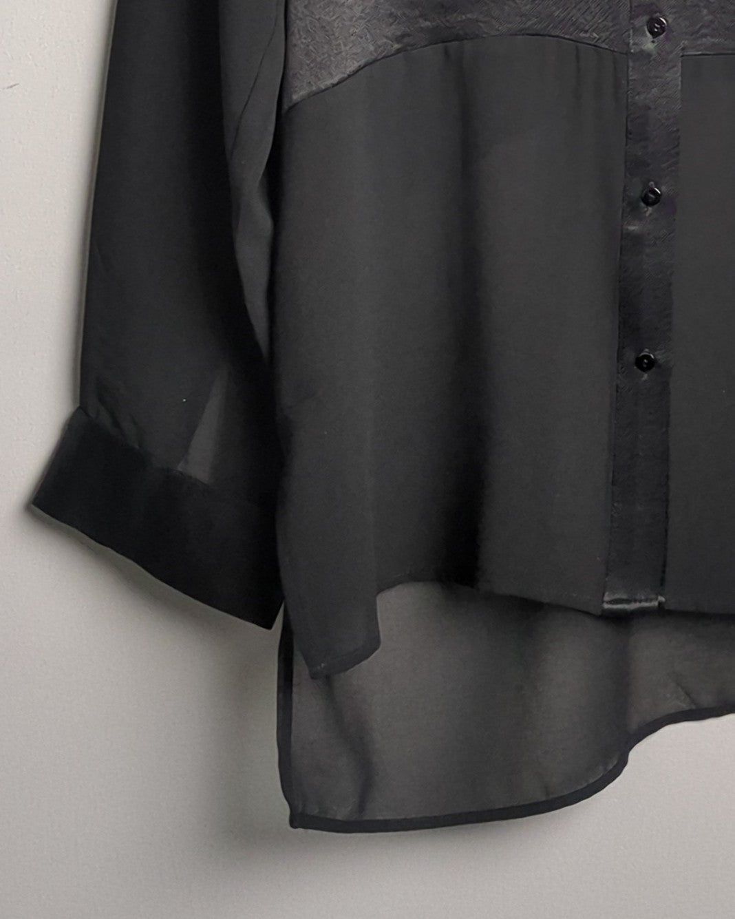 Zara Black Sheer Blouse