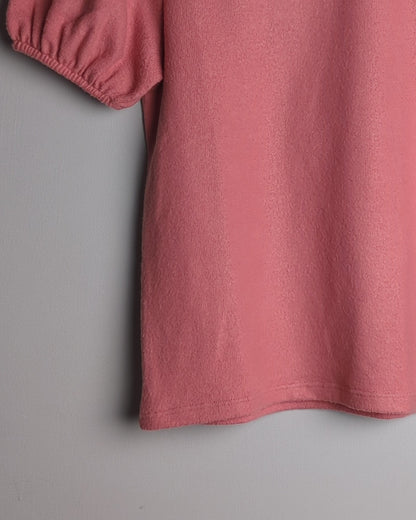 Zara Pink Puff-Sleeve Top