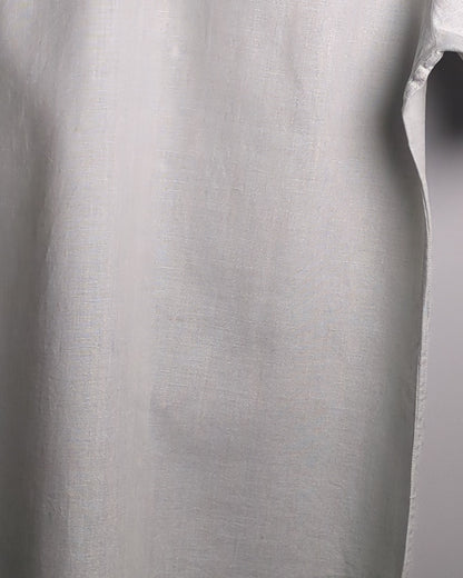 Fabindia Gray Linen Shirt