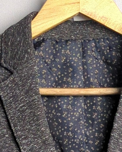United Colors Of Benetton Grey Casual Blazer