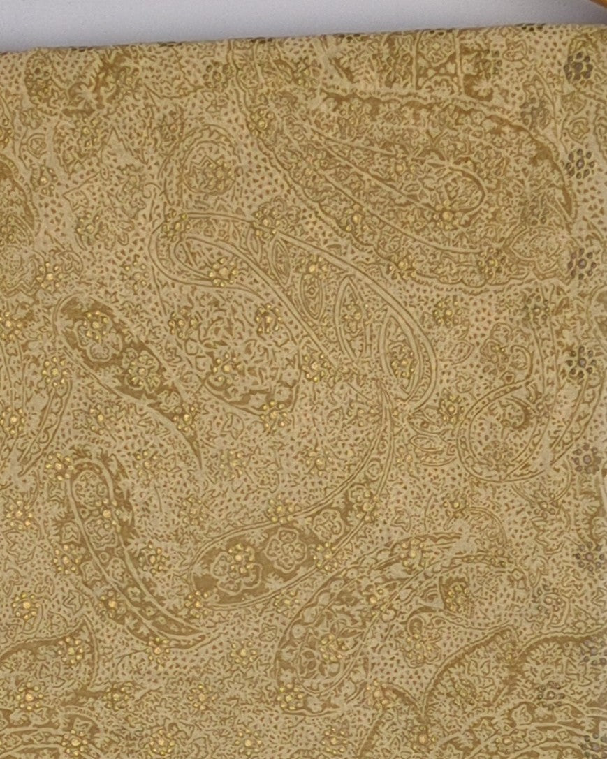 Beige Floral Saree
