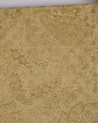 Beige Floral Saree