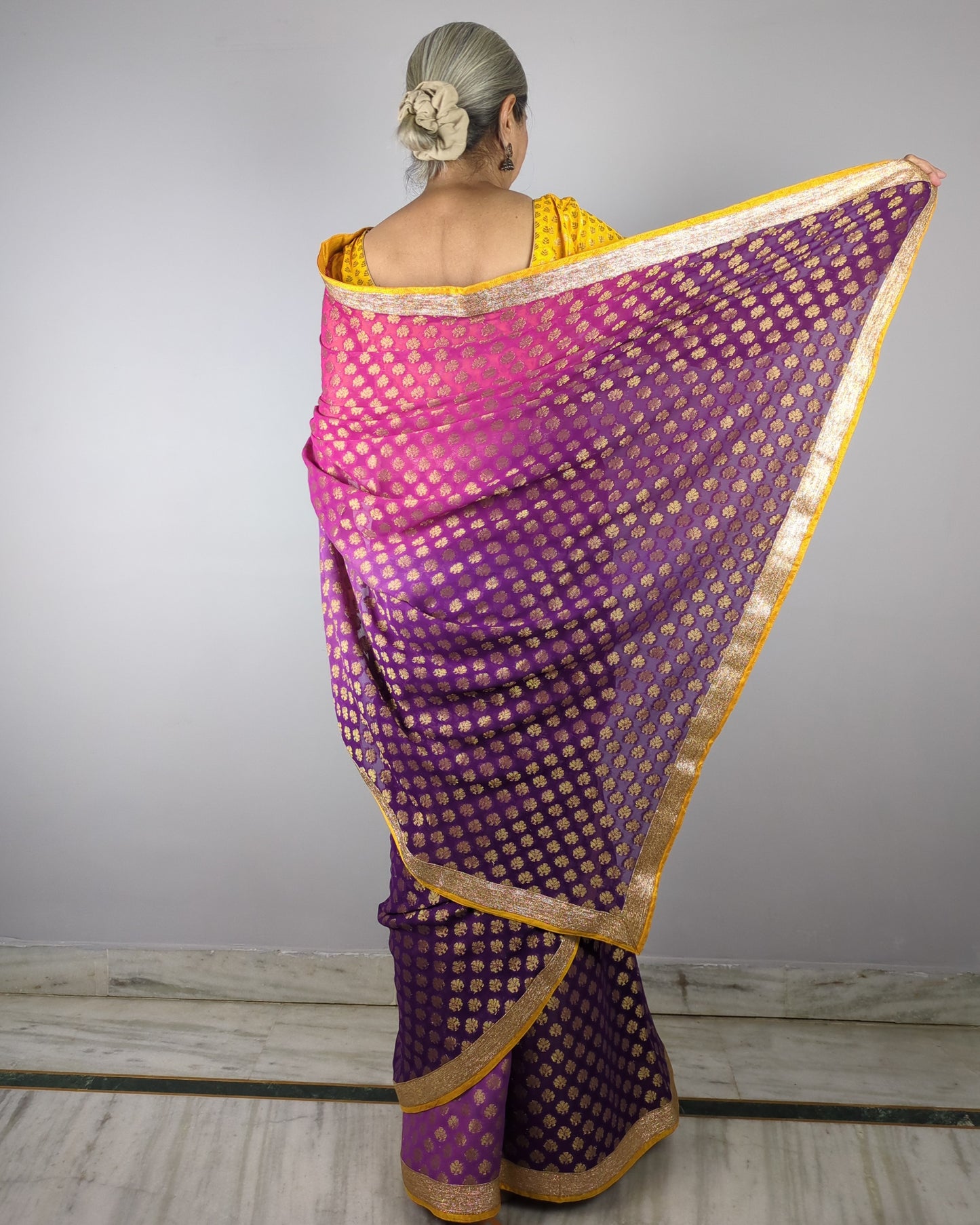 Purple Saree