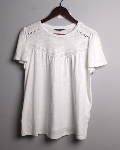 M&S White Lace Blouse