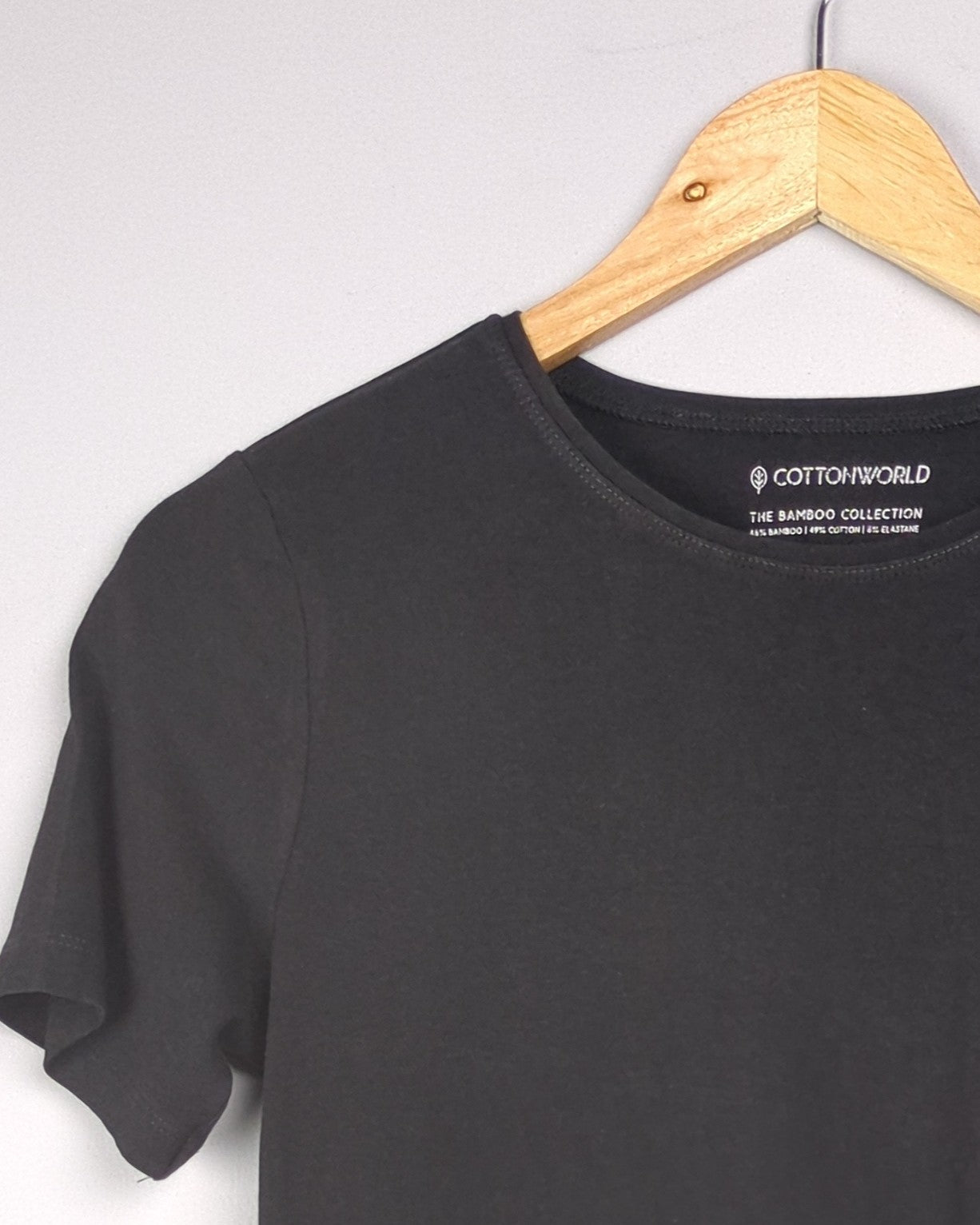 Cottonworld Black Basic T-shirt