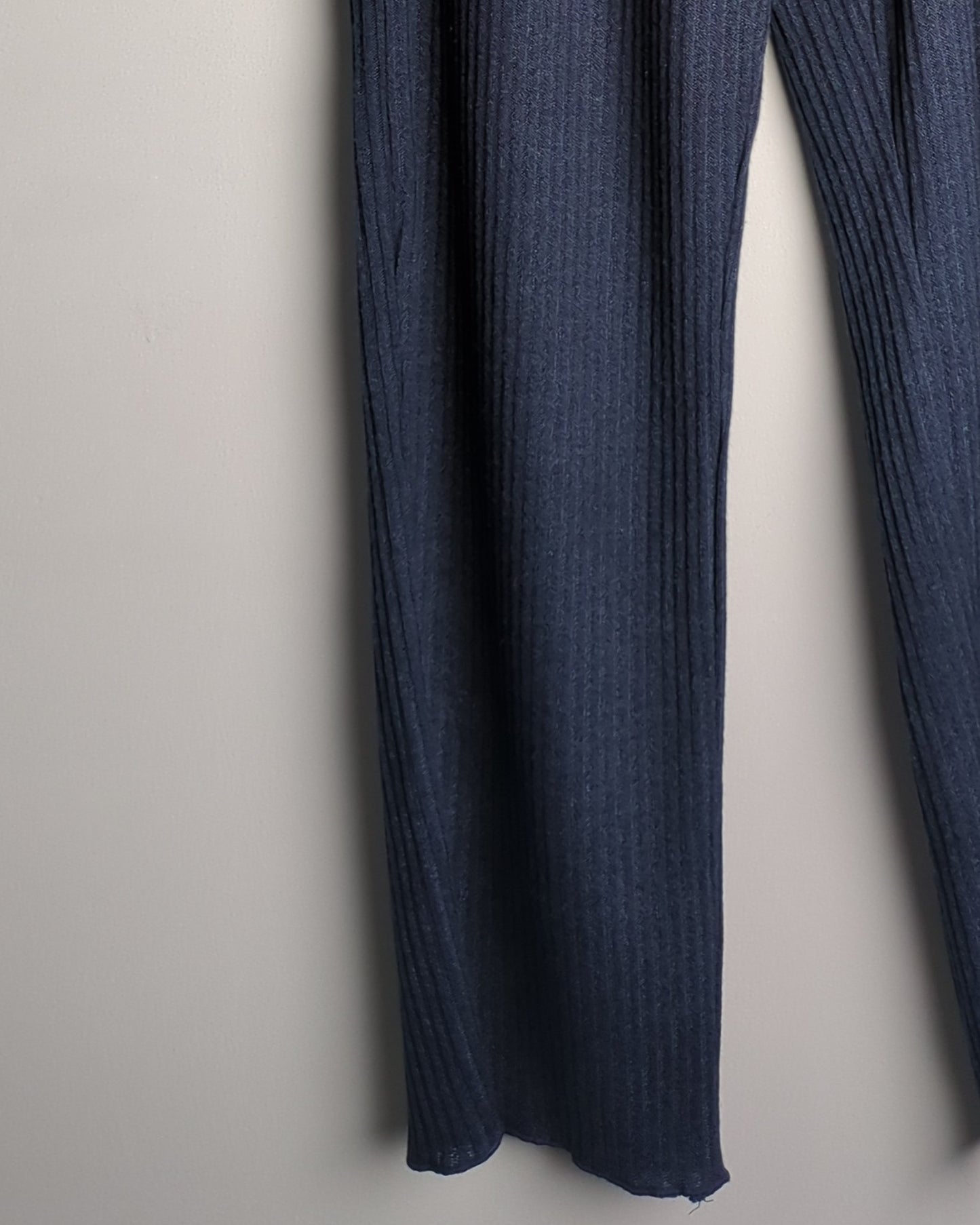 Urbanic Blue Ribbed Trousers