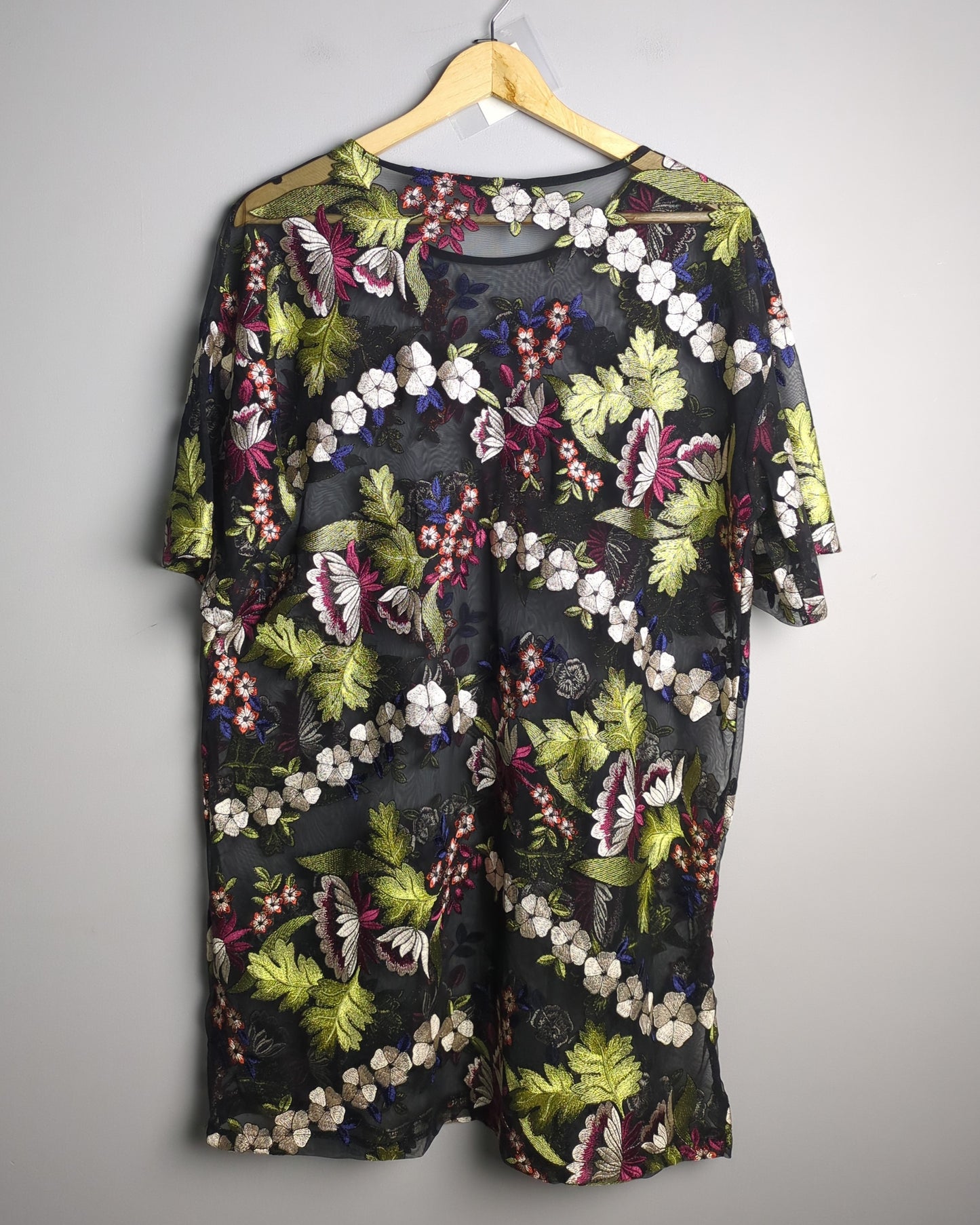 Zara Black Embroidered Tunic