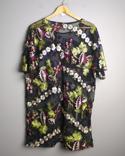 Zara Black Embroidered Tunic