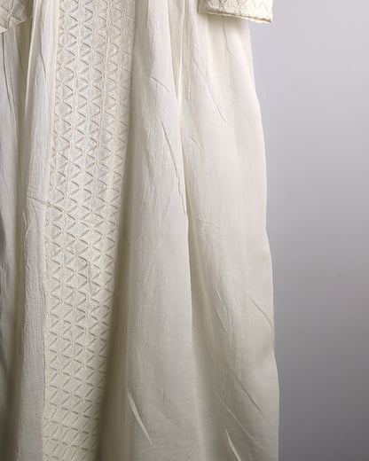 White Long Kaftan Jacket